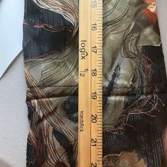 Draper's & Damon's Large P Floral Abstract Button Blazer Jacket Sheer Burnout - Picture 9 of 12